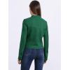 imageAllegra K Womens Faux Suede Jacket Stand Collar Zip Up Long Sleeve Motorcycle Biker CoatDark Green