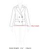 imageAllegra K Womens Notched Lapel Double Breasted Pea CoatBeige