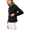imageAllegra K Womens Notched Lapel Double Breasted Pea CoatBlack