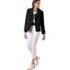 imageAllegra K Womens Notched Lapel Double Breasted Pea CoatBlack