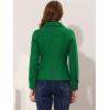 imageAllegra K Womens Notched Lapel Double Breasted Pea CoatGreen