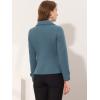 imageAllegra K Womens Notched Lapel Double Breasted Pea CoatGrey Blue