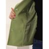 imageAllegra K Womens Notched Lapel Double Breasted Pea CoatPea Green