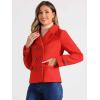 imageAllegra K Womens Notched Lapel Double Breasted Pea CoatRed