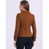 imageAllegra K Womens Notched Lapel Double Breasted Pea CoatReddish Brown
