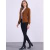 imageAllegra K Womens Notched Lapel Double Breasted Pea CoatReddish Brown