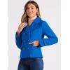 imageAllegra K Womens Notched Lapel Double Breasted Pea CoatRoyal Blue