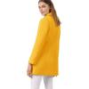 imageAllegra K Womens Peter Pan Collar Double Breasted Winter Long Trench Pea CoatMustard Yellow