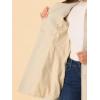 imageAllegra K Womens Peter Pan Collar Overcoat Winter Dressy Button Single Breasted Long CoatBeige