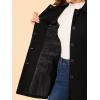 imageAllegra K Womens Peter Pan Collar Overcoat Winter Dressy Button Single Breasted Long CoatBlack