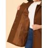 imageAllegra K Womens Peter Pan Collar Overcoat Winter Dressy Button Single Breasted Long CoatBrown