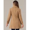 imageAllegra K Womens Peter Pan Collar Overcoat Winter Dressy Button Single Breasted Long CoatCamel