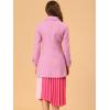 imageAllegra K Womens Peter Pan Collar Overcoat Winter Dressy Button Single Breasted Long CoatCharm Pink
