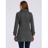 imageAllegra K Womens Peter Pan Collar Overcoat Winter Dressy Button Single Breasted Long CoatDark Grey
