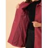 imageAllegra K Womens Peter Pan Collar Overcoat Winter Dressy Button Single Breasted Long CoatDull Red