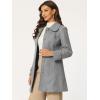 imageAllegra K Womens Peter Pan Collar Overcoat Winter Dressy Button Single Breasted Long CoatGrey