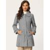 imageAllegra K Womens Peter Pan Collar Overcoat Winter Dressy Button Single Breasted Long CoatGrey