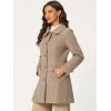 imageAllegra K Womens Peter Pan Collar Overcoat Winter Dressy Button Single Breasted Long CoatLight Brown