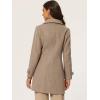 imageAllegra K Womens Peter Pan Collar Overcoat Winter Dressy Button Single Breasted Long CoatLight Brown