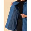 imageAllegra K Womens Peter Pan Collar Overcoat Winter Dressy Button Single Breasted Long CoatMarine Blue