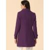 imageAllegra K Womens Peter Pan Collar Overcoat Winter Dressy Button Single Breasted Long CoatPurplish Red