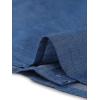 imageAllegra K Womens Peter Pan Collar Ruffled Button Down Denim ShirtBlue