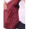 imageAllegra K Womens Plaid Tweed Blazer Long Sleeve Open Front Work Office Short JacketBurgundy