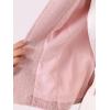 imageAllegra K Womens Plaid Tweed Blazer Long Sleeve Open Front Work Office Short JacketLight Pink