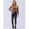 imageAllegra K Womens Sequin Jacket Bomber Long Sleeve Zipper Shiny Glitter Tops Sparkly Party Slitter OutfitGreen Pink