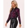 imageAllegra K Womens Sequin Jacket Bomber Long Sleeve Zipper Shiny Glitter Tops Sparkly Party Slitter OutfitHot Pink