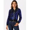 imageAllegra K Womens Sequin Jacket Bomber Long Sleeve Zipper Shiny Glitter Tops Sparkly Party Slitter OutfitRoyal Blue