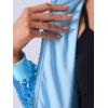 imageAllegra K Womens Sequin Jacket Bomber Long Sleeve Zipper Shiny Glitter Tops Sparkly Party Slitter OutfitSky Blue