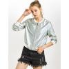 imageAllegra K Womens ShirtLight Silver