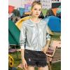 imageAllegra K Womens ShirtLight Silver