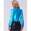 imageAllegra K Womens ShirtPeacock Blue