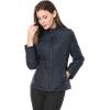 imageAllegra K Womens Stand Collar Zip Lightweight Quilted JacketBlue