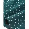 imageAllegra K Womens Vintage Polka Dots 34 Sleeve Button Front V Neck Casual Office Blouse TopTeal Green