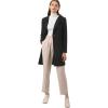 imageAllegra K Womens Winter Overcoat Lapel Collar Single Breasted Outerwear Long Pea CoatBlack