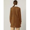 imageAllegra K Womens Winter Overcoat Lapel Collar Single Breasted Outerwear Long Pea CoatBrown