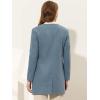 imageAllegra K Womens Winter Overcoat Lapel Collar Single Breasted Outerwear Long Pea CoatGray Blue