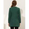 imageAllegra K Womens Winter Overcoat Lapel Collar Single Breasted Outerwear Long Pea CoatGreen