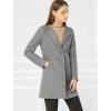 imageAllegra K Womens Winter Overcoat Lapel Collar Single Breasted Outerwear Long Pea CoatGrey