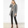 imageAllegra K Womens Winter Overcoat Lapel Collar Single Breasted Outerwear Long Pea CoatGrey