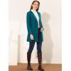 imageAllegra K Womens Winter Overcoat Lapel Collar Single Breasted Outerwear Long Pea CoatLake Blue