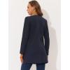 imageAllegra K Womens Winter Overcoat Lapel Collar Single Breasted Outerwear Long Pea CoatNavy Blue