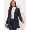 imageAllegra K Womens Winter Overcoat Lapel Collar Single Breasted Outerwear Long Pea CoatNavy Blue