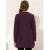 imageAllegra K Womens Winter Overcoat Lapel Collar Single Breasted Outerwear Long Pea CoatPurplish Red