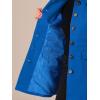 imageAllegra K Womens Winter Overcoat Peter Pan Collar Flap Pocket Single Breasted CoatBlue