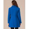 imageAllegra K Womens Winter Overcoat Peter Pan Collar Flap Pocket Single Breasted CoatBlue