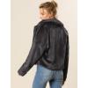imageAllegra K Womens Winter Wedding Faux Fur Bolero Jacket Loose Formal Faux Fur CoatBlack